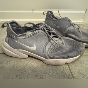 Nike Silver and Gray Sport Sneakers